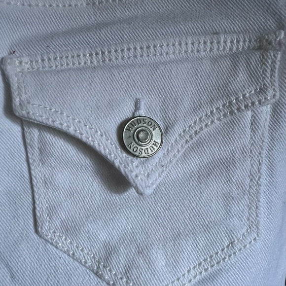 Hudson Skinny White Jeans Girls Size 8 - Picture 3 of 8